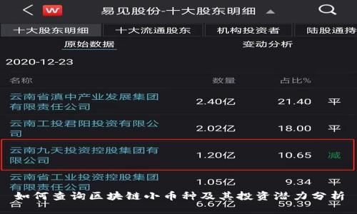 如何查询区块链小币种及其投资潜力分析