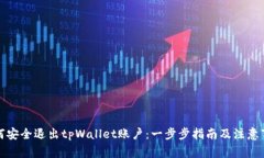 如何安全退出tpWallet账户：